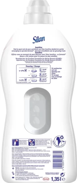 Silan Sensitive Wasverzachter - Baby En Gevoelige Huid - Grootverpakking - 54 Wasbeurten -Lifestyleproducten 505x1200 1