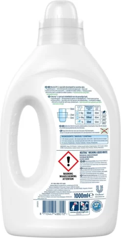 Neutral - Vloeibaar Wasmiddel - Witte Was - 1 Liter - 20 Wasbeurten -Lifestyleproducten 614x1200 1