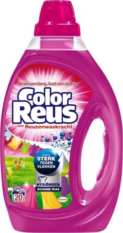 Color Reus Gel Vloeibaar Wasmiddel - Gekleurde Was - Voordeelverpakking - 120 Wasbeurten -Lifestyleproducten 637x1200