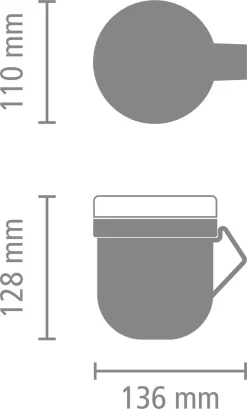 Brabantia Make & Take Soepbeker - 0,6 L - Kunststof - Dark Grey -Lifestyleproducten 725x1200 2