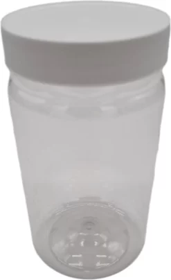 Ariko Jar | Lichtgewicht Kunststof Pot Met Schroefdeksel | 750ml | Potje Met Witte Deksel | Voorraadpot | Hervulbaar -Lifestyleproducten 733x1200