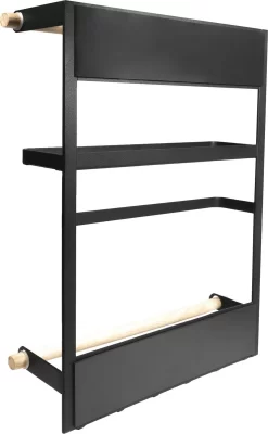 QUVIO Keukenrekje Van Metaal Magnetisch - Kruidenrek - Keuken Opbergrek Voor Kruiden, Handdoeken En Opscheplepels - Zwart -Lifestyleproducten 741x1200