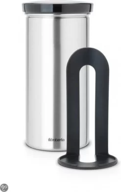 Brabantia Voorraadbus Voor 18 Koffie- En Theepads - Matt Steel Fingerprint Proof / Grijze Deksel 5 Brabantia Voorraadbus Voor 18 Koffie- En Theepads - Matt Steel Fingerprint Proof / Grijze Deksel -Lifestyleproducten 761x1200 1