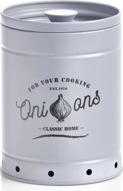 Voorraad/bewaar Emmers 3 Stuks Voor Knoflook, Ui En Aardappel 12/18/21 Cm In Set - Zeller - Keukenbenodigdheden - Keukendecoratie/accessoires - Voorraadblikken/emmers - Knoflook/ui/aardappel Emmers -Lifestyleproducten 771x1200 2