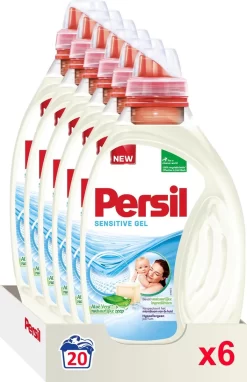 Persil® Persil Sensitive Gel - Vloeibaar Wasmiddel - Baby En Gevoelige Huid - Voordeelverpakking - 6 X 20 Wasbeurten -Lifestyleproducten 775x1200 3