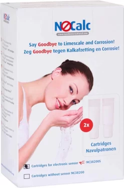 NoCalc Navulpatronen - 2 Stuks - Gebruik I.c.m. Electronic Sensor - Waterontharder - Waterontkalker -Lifestyleproducten 794x1200