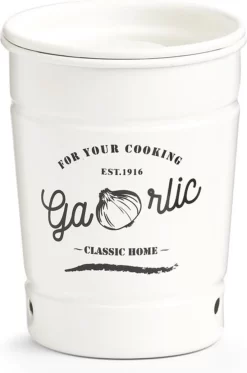 Voorraad/bewaar Emmers 3 Stuks Voor Knoflook, Ui En Aardappel 12/18/21 Cm In Set - Zeller - Keukenbenodigdheden - Keukendecoratie/accessoires - Voorraadblikken/emmers - Knoflook/ui/aardappel Emmers -Lifestyleproducten 795x1200 1