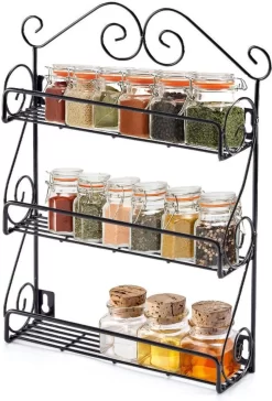 KitchenBrothers Kruidenrek - Staand En Ophangbaar - Voor 21 Potjes - 3 Laags - Metaal -Lifestyleproducten 814x1200 1