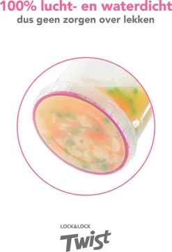 Lock&Lock Voorraadbussen - Vershoudbakjes - Bewaardozen Voedsel - Sausbakjes Met Deksel - Dressing Bakje - Kruidenpotjes - Babyvoeding Bewaarbakjes - 150 Ml - Rond - Luchtdicht - BPA Vrij - Set Van 6 Stuks -Lifestyleproducten 820x1200 1