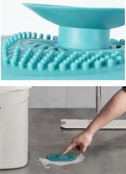 Luxe Doucheputje Afvoer Plug Zeef Stopper Stop - Universele Haarfilter Haarvanger Gootsteenstop Afvoerstop Onderdeel Afvoerputje Stopper Putje Rooster Voor Wastafel Gootsteen Spoelbak Bad Douchebak Keuken Wasbak Badkuip Aanrecht - Siliconen - Geel -Lifestyleproducten 869x1200 2