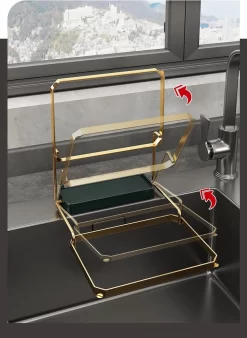 Merkloos Gootsteen Organizer - Gootsteen Afval Netje - Gootsteenontstopper -Gootsteen Zeef Netto- Sink Filter Rack Anti-Blokkeren Wegwerp-Fijne Mesh Filter Aanrecht Zeef Mesh Tas Voor Keuken- Spoelbak - Incl. 50 Netjes -Lifestyleproducten 876x1200 1