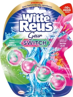 Witte Reus Toiletblok Geur Switch - Appel Waterlelie - WC Blokjes Voordeelverpakking - 10 Stuks -Lifestyleproducten 897x1200 3