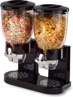 MikaMax Cornflakes Dispenser - Voorraadbus - Cornflakes Voorraadpot - Ontbijt Granendispenser - Zwart - 2 X 500 Gram -Lifestyleproducten 899x1200 12