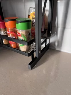 Merkloos Inklapbaar Kruidenrek - 2-laags Keukenrek - Aanrecht Organizer - Kruiden Etàgere - Staand Keukenrek -Lifestyleproducten 899x1200 7