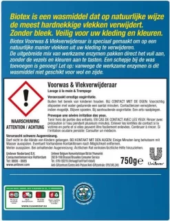 Biotex Waspoeder Voorwas & Waskrachtversterker - 750 Gram -Lifestyleproducten 923x1200