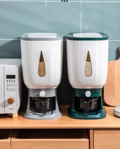 Deluqse Rijst Dispenser - Rijst Container - Grijs - Voedsel Dispenser - Rijst Opbergdoos - Rijst Bewaren - Rijst Opberg Container -Lifestyleproducten 966x1200 2