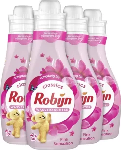 Robijn Summer Pink Wasverzachter - 4 X 30 Wasbeurten - Voordeelverpakking